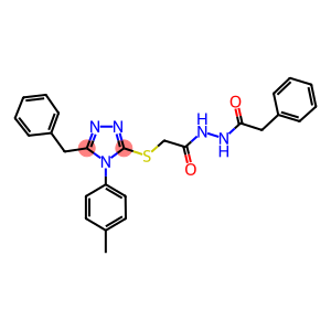 2-{[5-benzyl-4-(4-methylphenyl)-4H-1,2,4-triazol-3-yl]sulfanyl}-N'-(phenylacetyl)acetohydrazide