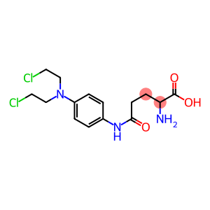 2-amino-4-[[4-[bis(2-chloroethyl)amino]phenyl]carbamoyl]butanoic acid