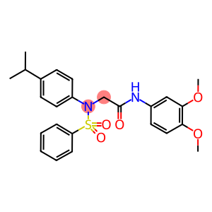 N-(3,4-dimethoxyphenyl)-2-[4-isopropyl(phenylsulfonyl)anilino]acetamide