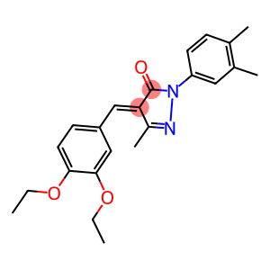 4-(3,4-diethoxybenzylidene)-2-(3,4-dimethylphenyl)-5-methyl-2,4-dihydro-3H-pyrazol-3-one