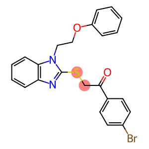 1-(4-bromophenyl)-2-{[1-(2-phenoxyethyl)-1H-benzimidazol-2-yl]sulfanyl}ethanone