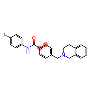 4-(3,4-dihydro-2(1H)-isoquinolinylmethyl)-N-(4-iodophenyl)benzamide