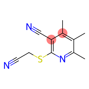 2-[(cyanomethyl)sulfanyl]-4,5,6-trimethylnicotinonitrile