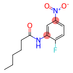 N-{2-fluoro-5-nitrophenyl}hexanamide