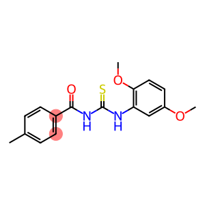 Benzamide, N-[[(2,5-dimethoxyphenyl)amino]thioxomethyl]-4-methyl-