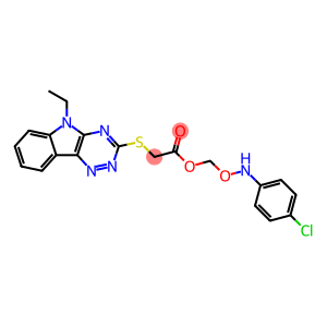 2-(4-chloroanilino)-2-oxoethyl [(5-ethyl-5H-[1,2,4]triazino[5,6-b]indol-3-yl)sulfanyl]acetate