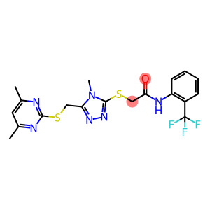 Acetamide, 2-[[5-[[(4,6-dimethyl-2-pyrimidinyl)thio]methyl]-4-methyl-4H-1,2,4-triazol-3-yl]thio]-N-[2-(trifluoromethyl)phenyl]-