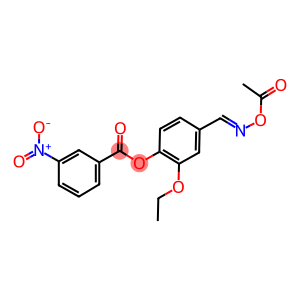 4-{[(acetyloxy)imino]methyl}-2-ethoxyphenyl 3-nitrobenzoate