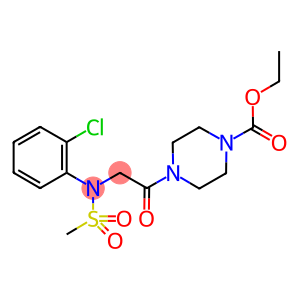 ethyl 4-{[2-chloro(methylsulfonyl)anilino]acetyl}piperazine-1-carboxylate