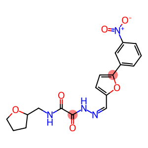 2-{2-[(5-{3-nitrophenyl}-2-furyl)methylene]hydrazino}-2-oxo-N-(tetrahydro-2-furanylmethyl)acetamide