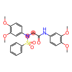 N-(3,4-dimethoxyphenyl)-2-[3,4-dimethoxy(phenylsulfonyl)anilino]acetamide