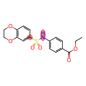 ethyl 4-[(2,3-dihydro-1,4-benzodioxin-6-ylsulfonyl)amino]benzoate