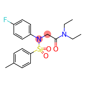 N,N-diethyl-2-{4-fluoro[(4-methylphenyl)sulfonyl]anilino}acetamide