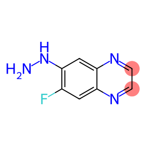 Quinoxaline, 6-fluoro-7-hydrazino- (9CI)