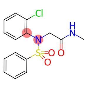 2-[2-chloro(phenylsulfonyl)anilino]-N-methylacetamide