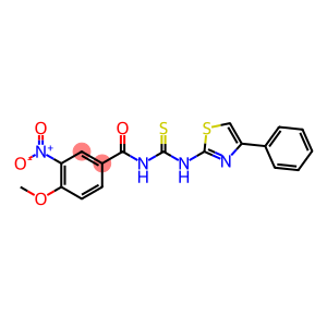 N-{3-nitro-4-methoxybenzoyl}-N'-(4-phenyl-1,3-thiazol-2-yl)thiourea