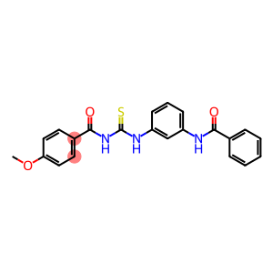 4-methoxy-N-({3-[(phenylcarbonyl)amino]phenyl}carbamothioyl)benzamide