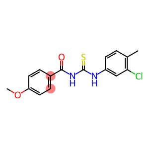 N-{[(3-chloro-4-methylphenyl)amino]carbonothioyl}-4-methoxybenzamide
