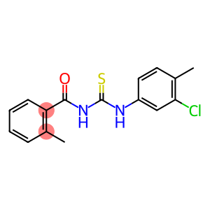 N-[(3-chloro-4-methylphenyl)carbamothioyl]-2-methylbenzamide