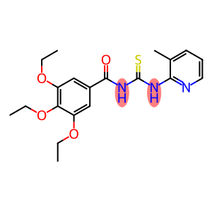 N-(3-methyl-2-pyridinyl)-N'-(3,4,5-triethoxybenzoyl)thiourea