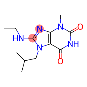 8-(ethylamino)-6-hydroxy-3-methyl-7-(2-methylpropyl)-3,7-dihydro-2H-purin-2-one