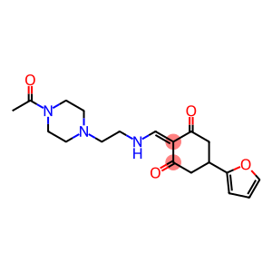 2-({[2-(4-acetyl-1-piperazinyl)ethyl]amino}methylene)-5-(2-furyl)-1,3-cyclohexanedione