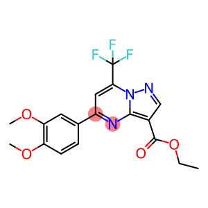 ethyl 5-(3,4-dimethoxyphenyl)-7-(trifluoromethyl)pyrazolo[1,5-a]pyrimidine-3-carboxylate