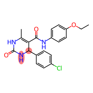 5-Pyrimidinecarboxamide, 4-(4-chlorophenyl)-N-(4-ethoxyphenyl)-1,2,3,4-tetrahydro-6-methyl-2-oxo-
