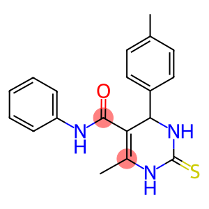 6-methyl-4-(4-methylphenyl)-N-phenyl-2-thioxo-1,2,3,4-tetrahydro-5-pyrimidinecarboxamide