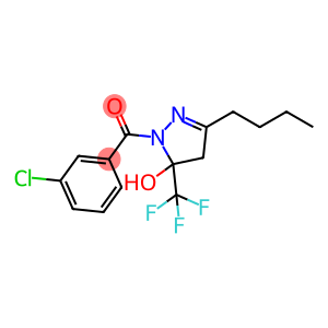 3-butyl-1-(3-chlorobenzoyl)-5-(trifluoromethyl)-4,5-dihydro-1H-pyrazol-5-ol
