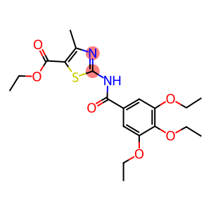 ethyl 4-methyl-2-[(3,4,5-triethoxybenzoyl)amino]-1,3-thiazole-5-carboxylate