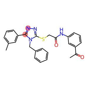 N-(3-acetylphenyl)-2-{[4-benzyl-5-(3-methylphenyl)-4H-1,2,4-triazol-3-yl]sulfanyl}acetamide