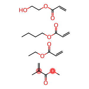 2-Propenoic acid, 2-methyl-, methyl ester, polymer with butyl 2-propenoate, ethyl 2-propenoate and 2-hydroxyethyl 2-propenoate