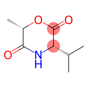 2,5-Morpholinedione, 6-methyl-3-(1-methylethyl)-, (3S,6S)-