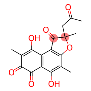 Naphtho[2,1-b]furan-1,6,9(2H)-trione,5,7- dihydroxy-2,4,8-trimethyl-2-(2-oxopropyl)-