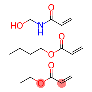 2-丙烯酸丁酯与2-丙烯酸乙酯和N-羟甲基-2-丙烯酰胺的聚合物