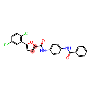 N-[4-(benzoylamino)phenyl]-5-(2,5-dichlorophenyl)-2-furamide