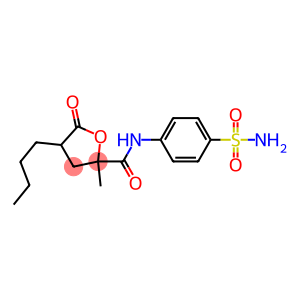 Pentonic acid, 5-[[4-(aminosulfonyl)phenyl]amino]-2-butyl-2,3,5-trideoxy-4-C-methyl-5-oxo-, γ-lactone (9CI)