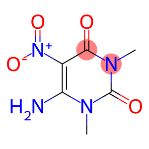 6-amino-1,3-dimethyl-5-nitro-pyrimidine-2,4-quinone