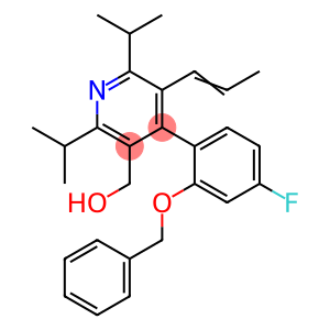 (E)-(4-(2-(benzyloxy)-4-fluorophenyl)-2,6-diisopropyl-5-(prop-1-enyl)pyridin-3-yl)methanol