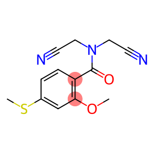 N,N-bis(cyanomethyl)-2-methoxy-4-(methylsulfanyl)benzamide