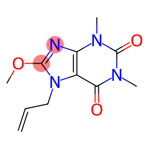 7-allyl-8-methoxy-1,3-dimethyl-3,7-dihydro-1H-purine-2,6-dione