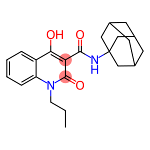 N-(1-adamantyl)-4-hydroxy-2-oxo-1-propyl-1,2-dihydro-3-quinolinecarboxamide