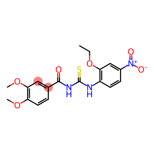 N-(3,4-dimethoxybenzoyl)-N'-{2-ethoxy-4-nitrophenyl}thiourea