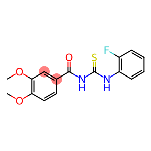 N-[(2-fluorophenyl)carbamothioyl]-3,4-dimethoxybenzamide
