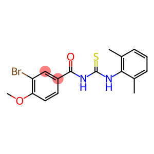 3-bromo-N-[(2,6-dimethylphenyl)carbamothioyl]-4-methoxybenzamide
