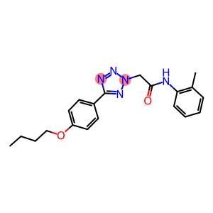 2-[5-(4-butoxyphenyl)-2H-tetraazol-2-yl]-N-(2-methylphenyl)acetamide