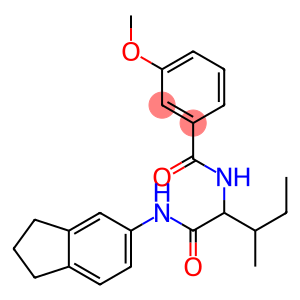 Benzamide, N-[1-[[(2,3-dihydro-1H-inden-5-yl)amino]carbonyl]-2-methylbutyl]-3-methoxy- (9CI)