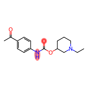 N-(p-Acetylphenyl)carbamic acid 1-ethyl-3-piperidinyl ester