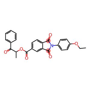 1-methyl-2-oxo-2-phenylethyl 2-(4-ethoxyphenyl)-1,3-dioxo-5-isoindolinecarboxylate